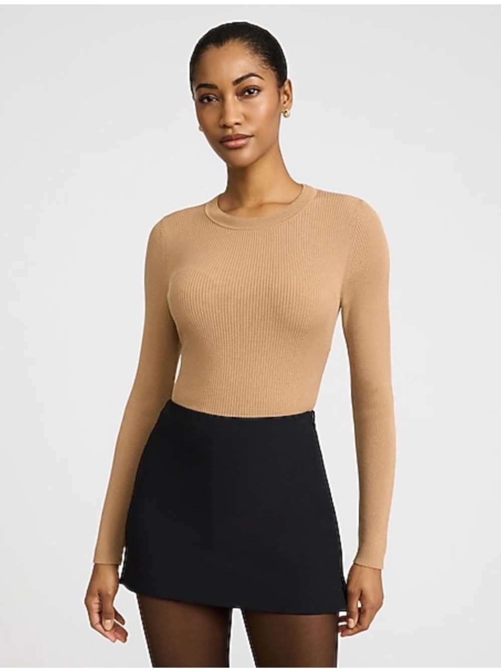 Express Editor Studio Stretch High Waisted Mini Skort